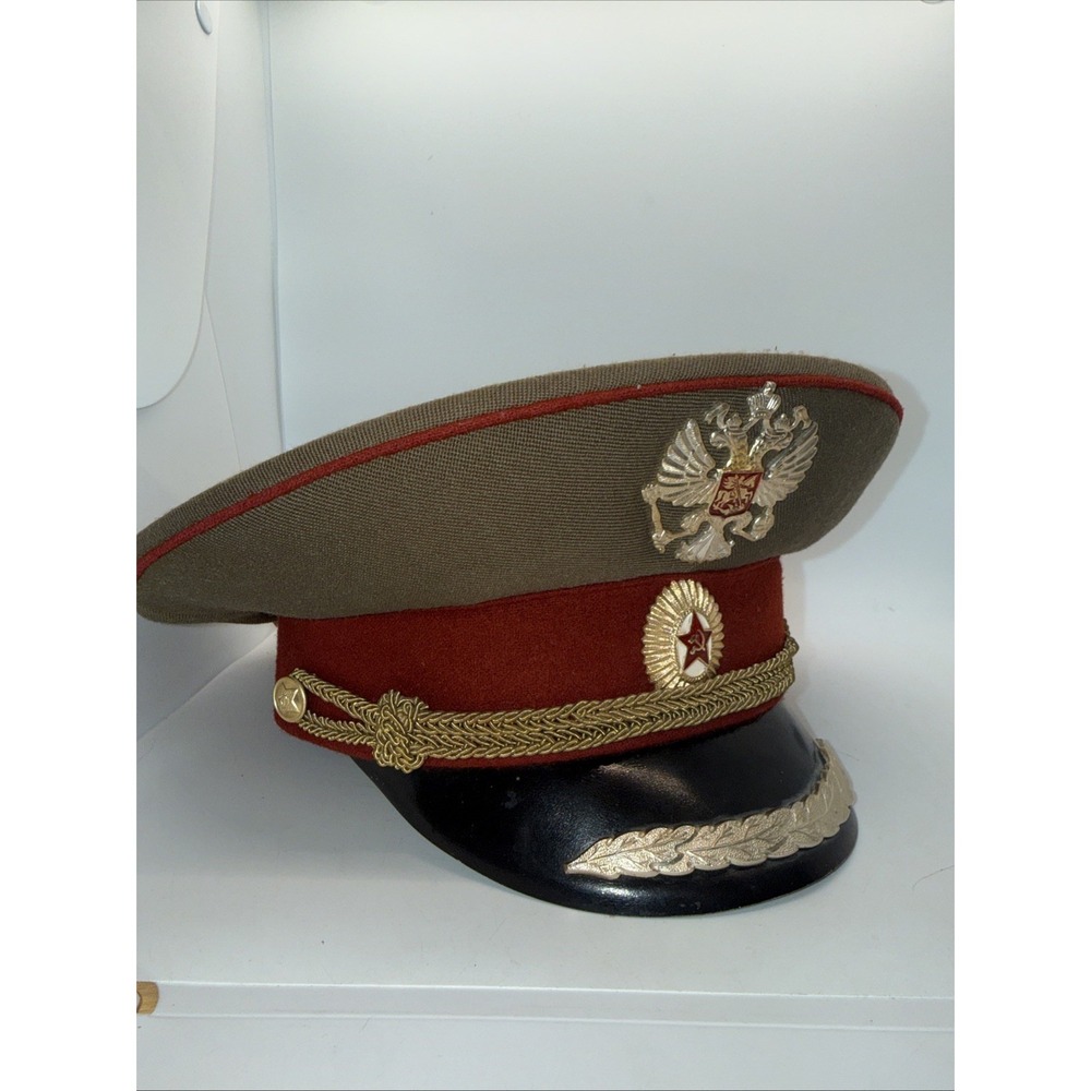 Original Russian Police Visor Hat Cap Metal Badge